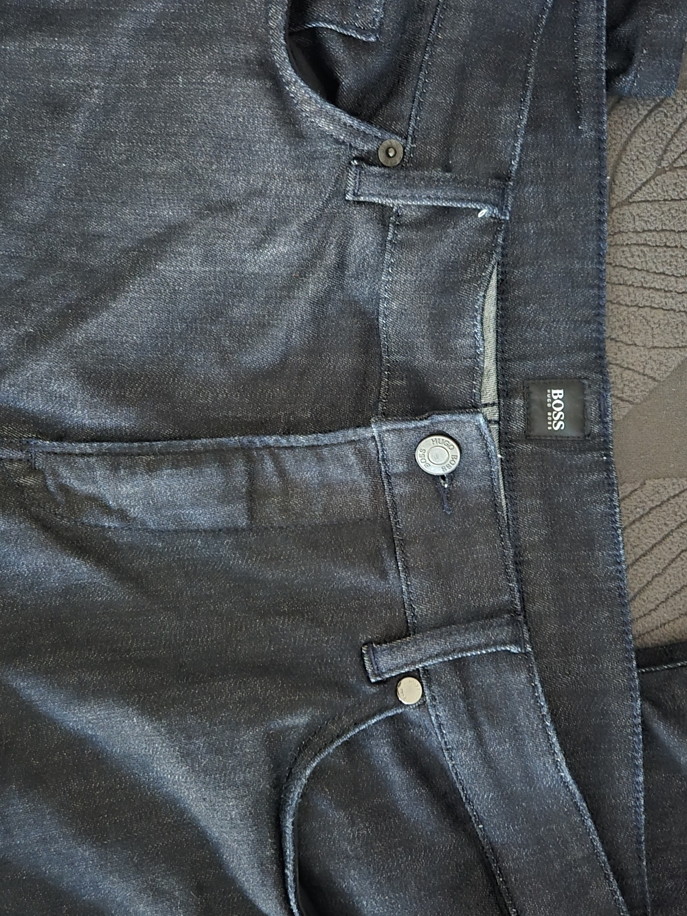 BOSS Men’s Dark Denim Jeans - Navy Black